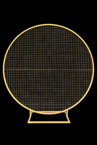 Round Mesh Frame - Gold