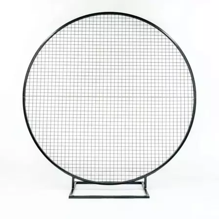 Round Mesh Frame - Black