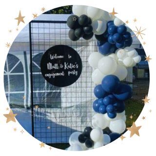 Tall Mesh & Garland Backdrop