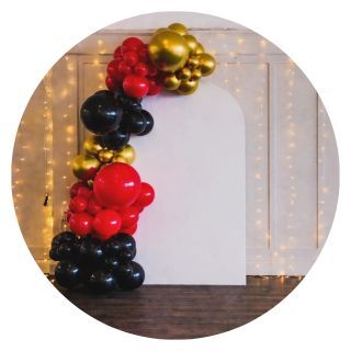 Personalized Arch & Garland Backdrop