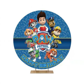 Paw Patrol Round Backdrop