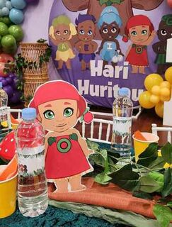 A * E * I * O * U Takaro Tribe Characters- Table Decoration