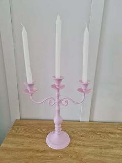 Pastel 3 Arm Candelabra