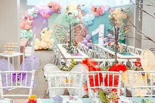 Backdrop, Kids Tables & Play Package